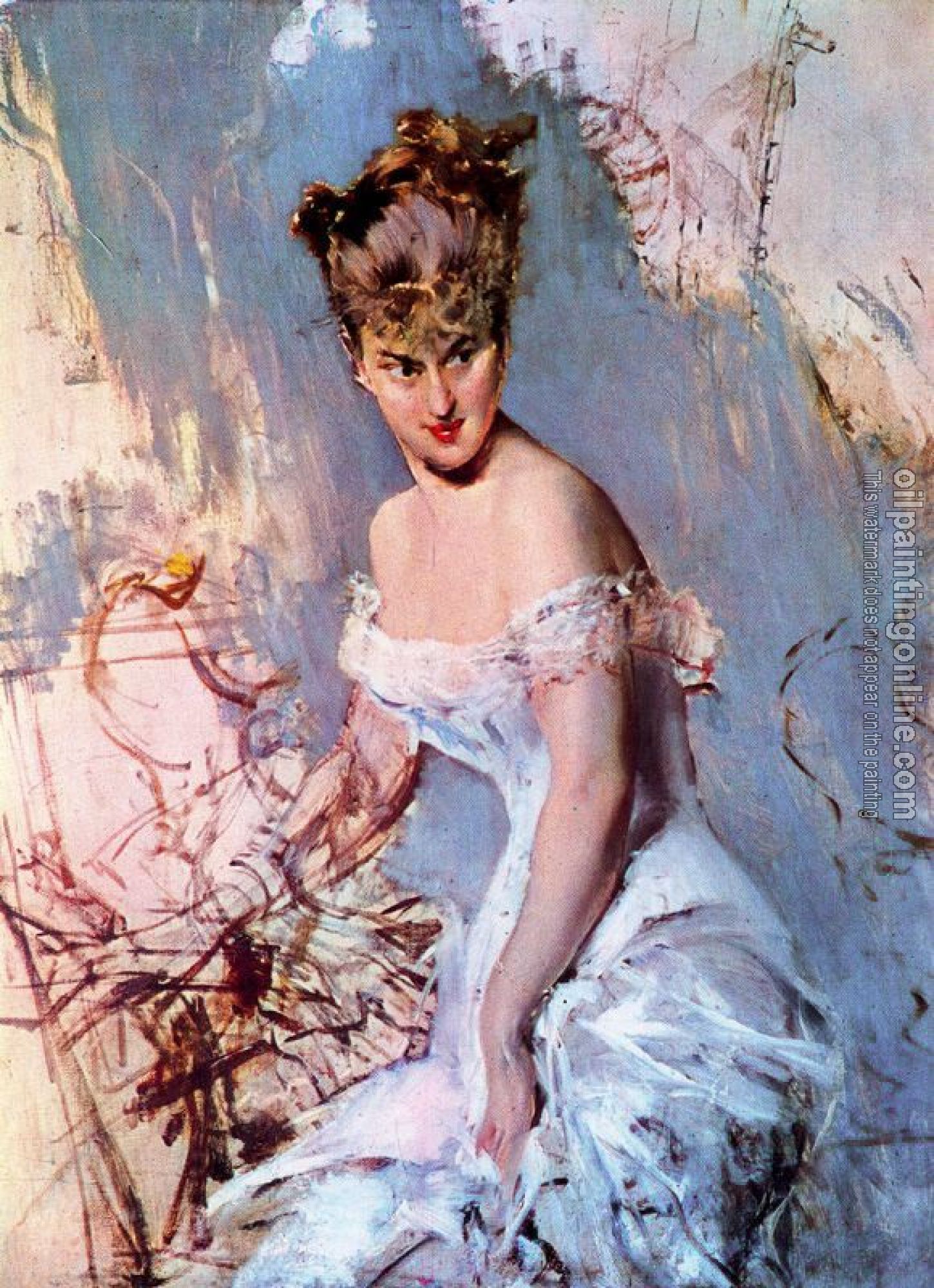 Giovanni Boldini - Portrait of Alice Regnault